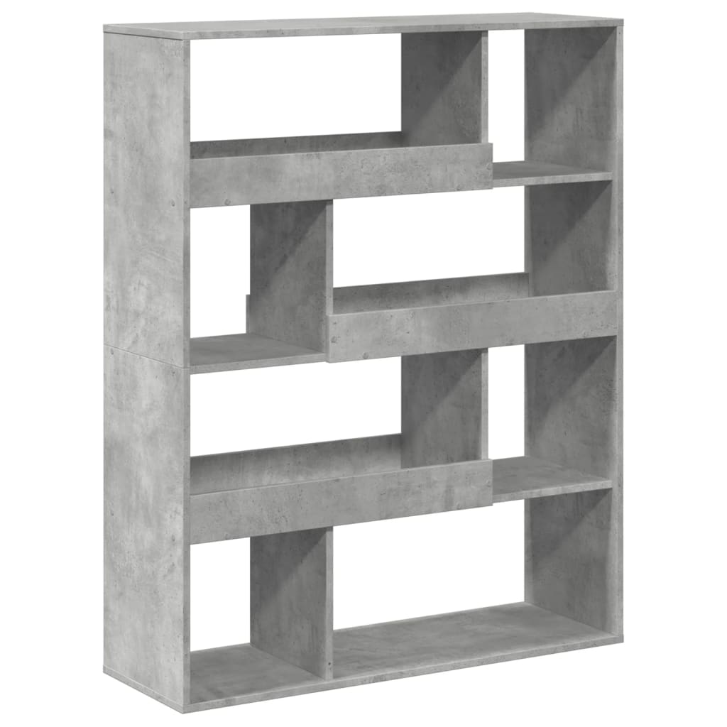 vidaXL Bücherregal Betongrau 100x33x125,5 cm Holzwerkstoff