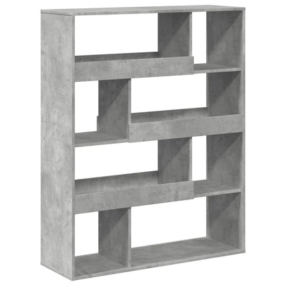 vidaXL Bücherregal Betongrau 100x33x125,5 cm Holzwerkstoff