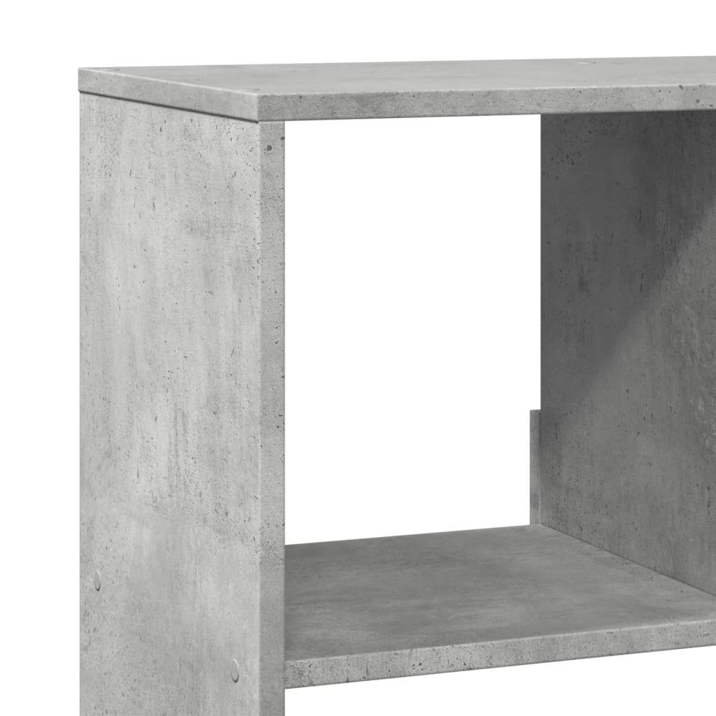 vidaXL Bücherregal Betongrau 100x33x125,5 cm Holzwerkstoff