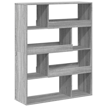 vidaXL Bücherregal Grau Sonoma 100x33x125,5 cm Holzwerkstoff