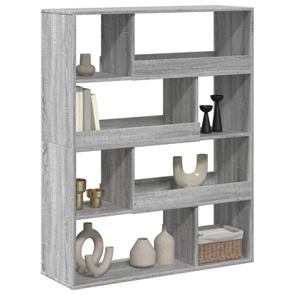 vidaXL Bücherregal Grau Sonoma 100x33x125,5 cm Holzwerkstoff