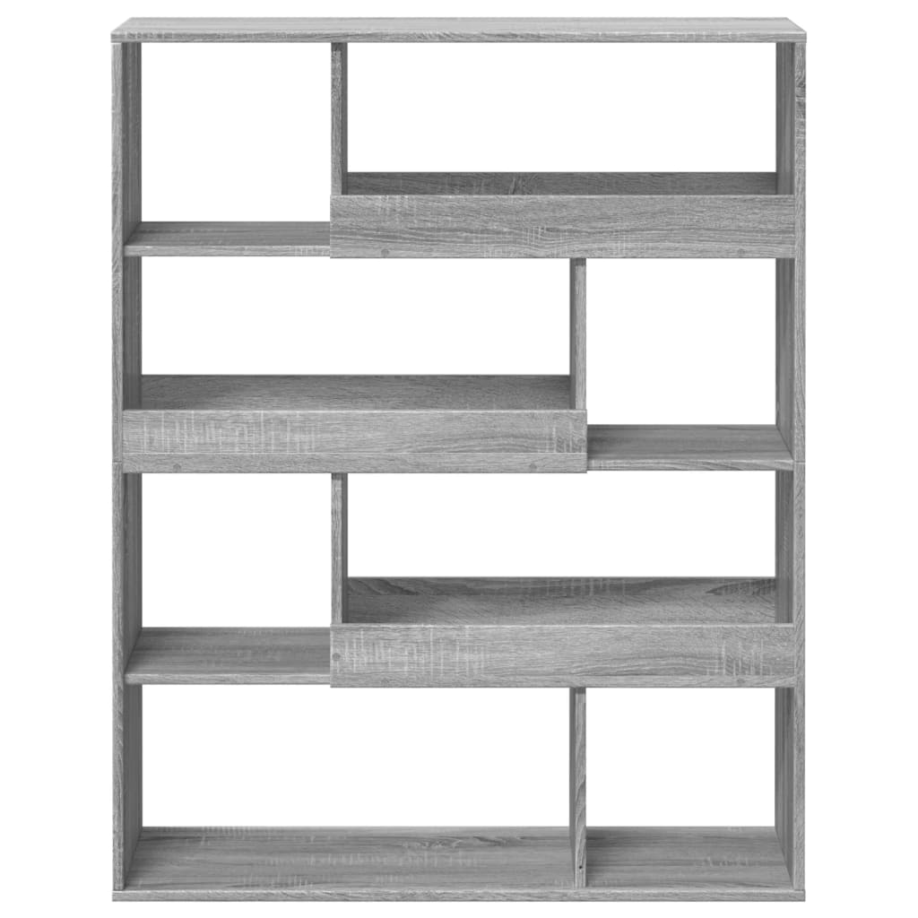 vidaXL Bücherregal Grau Sonoma 100x33x125,5 cm Holzwerkstoff