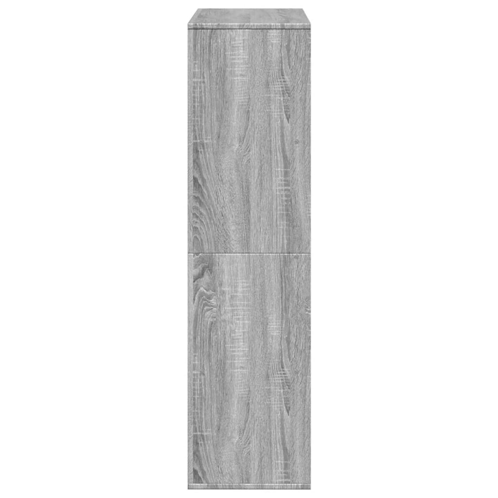 vidaXL Bücherregal Grau Sonoma 100x33x125,5 cm Holzwerkstoff