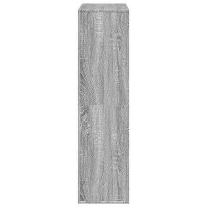 vidaXL Bücherregal Grau Sonoma 100x33x125,5 cm Holzwerkstoff