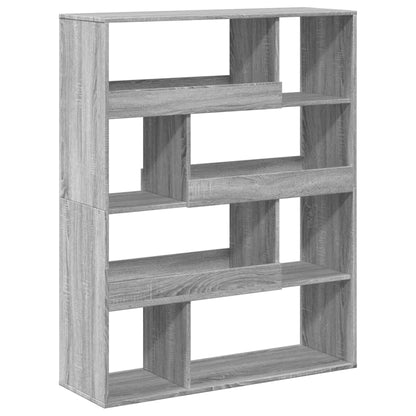 vidaXL Bücherregal Grau Sonoma 100x33x125,5 cm Holzwerkstoff