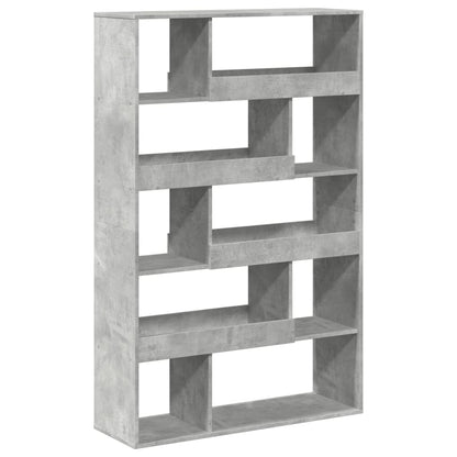 vidaXL Étagère à livres gris béton 100x33x156,5 cm bois d'ingénierie