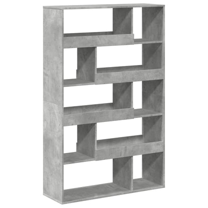 vidaXL Étagère à livres gris béton 100x33x156,5 cm bois d'ingénierie