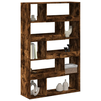 vidaXL Bibliothèque Chêne fumé 100x33x156,5 cm Bois d'ingénierie