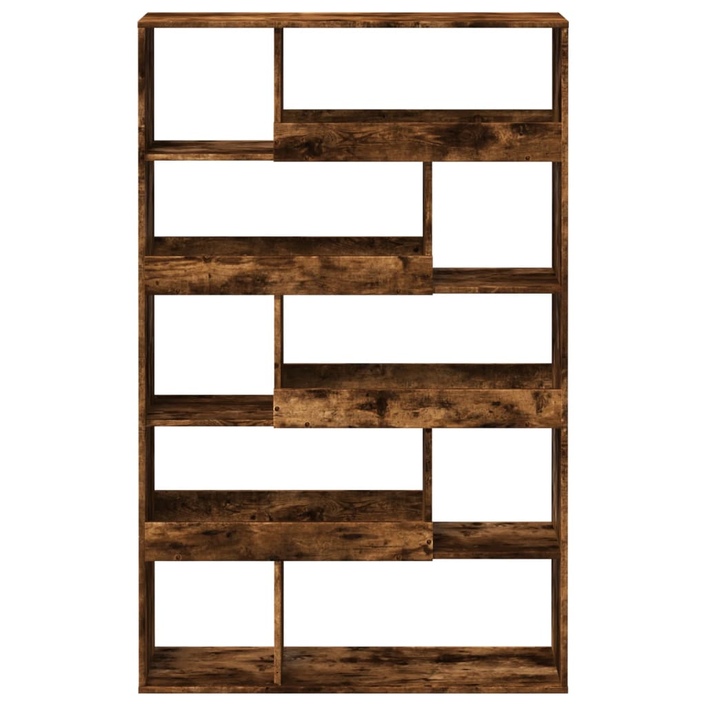 vidaXL Bibliothèque Chêne fumé 100x33x156,5 cm Bois d'ingénierie