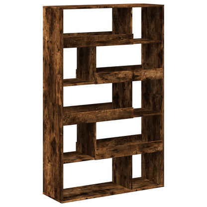 vidaXL Bibliothèque Chêne fumé 100x33x156,5 cm Bois d'ingénierie