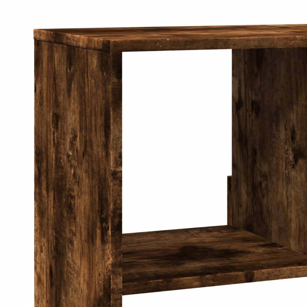 vidaXL Bibliothèque Chêne fumé 100x33x156,5 cm Bois d'ingénierie