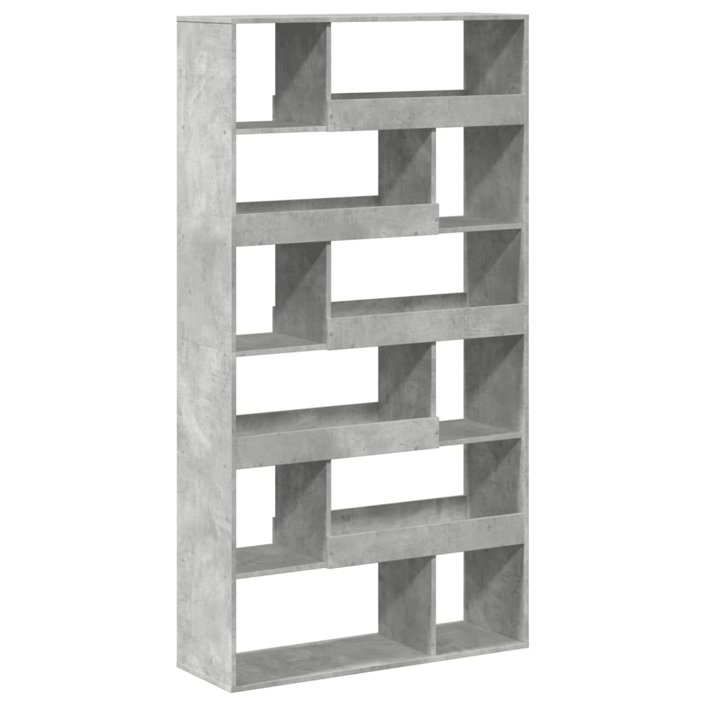 vidaXL Bücherregal Betongrau 100x33x187,5 cm Holzwerkstoff