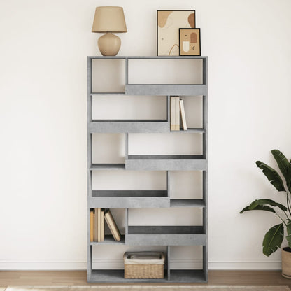 vidaXL Bücherregal Betongrau 100x33x187,5 cm Holzwerkstoff