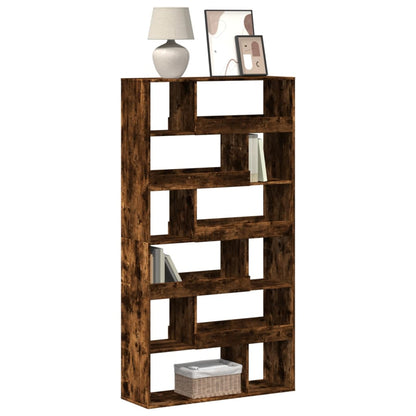 vidaXL Bücherregal Räuchereiche 100x33x187,5 cm Holzwerkstoff