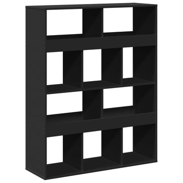 vidaXL Bücherregal Schwarz 100x33x125,5 cm Holzwerkstoff
