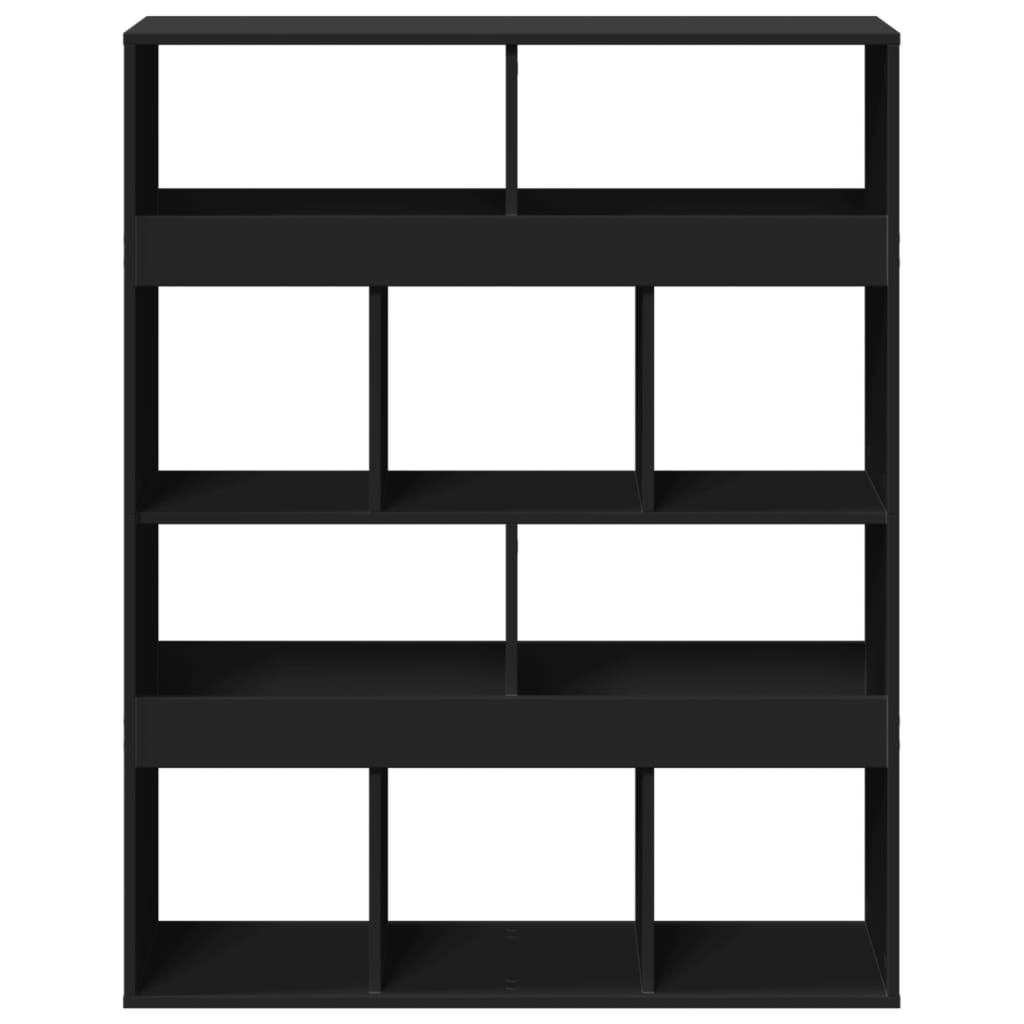 vidaXL Bibliothèque Noir 100x33x125,5 cm Bois d'ingénierie