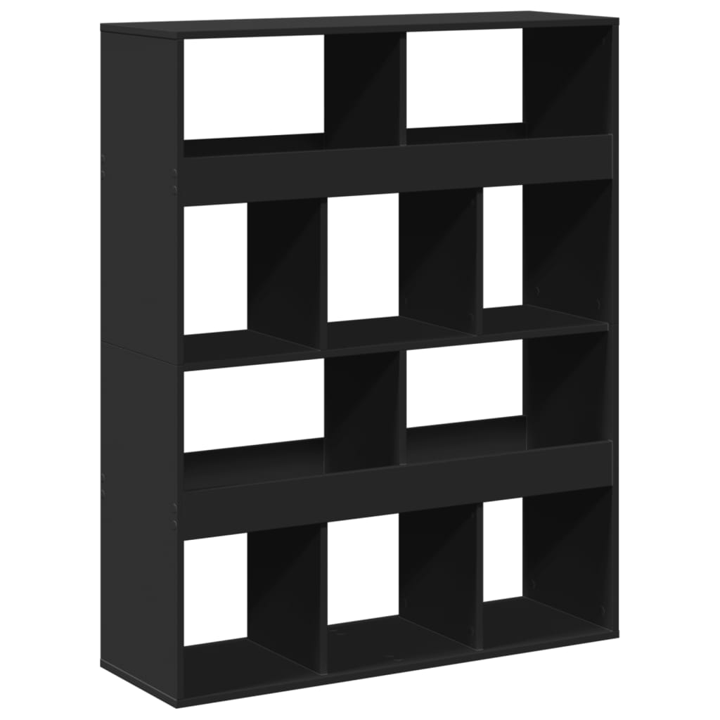 vidaXL Bibliothèque Noir 100x33x125,5 cm Bois d'ingénierie