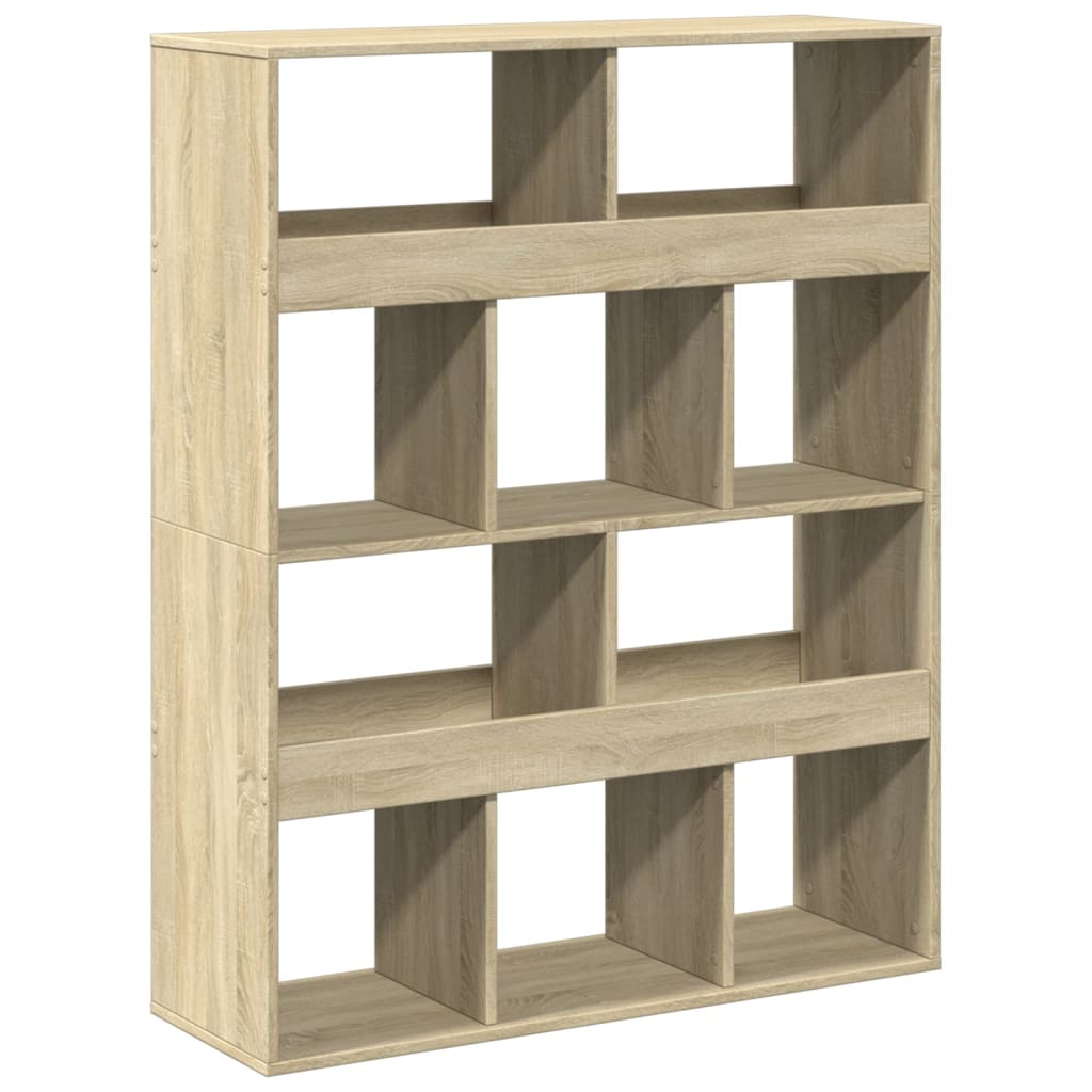 vidaXL Bücherregal Sonoma-Eiche 100x33x125,5 cm Holzwerkstoff