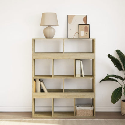 vidaXL Bücherregal Sonoma-Eiche 100x33x125,5 cm Holzwerkstoff