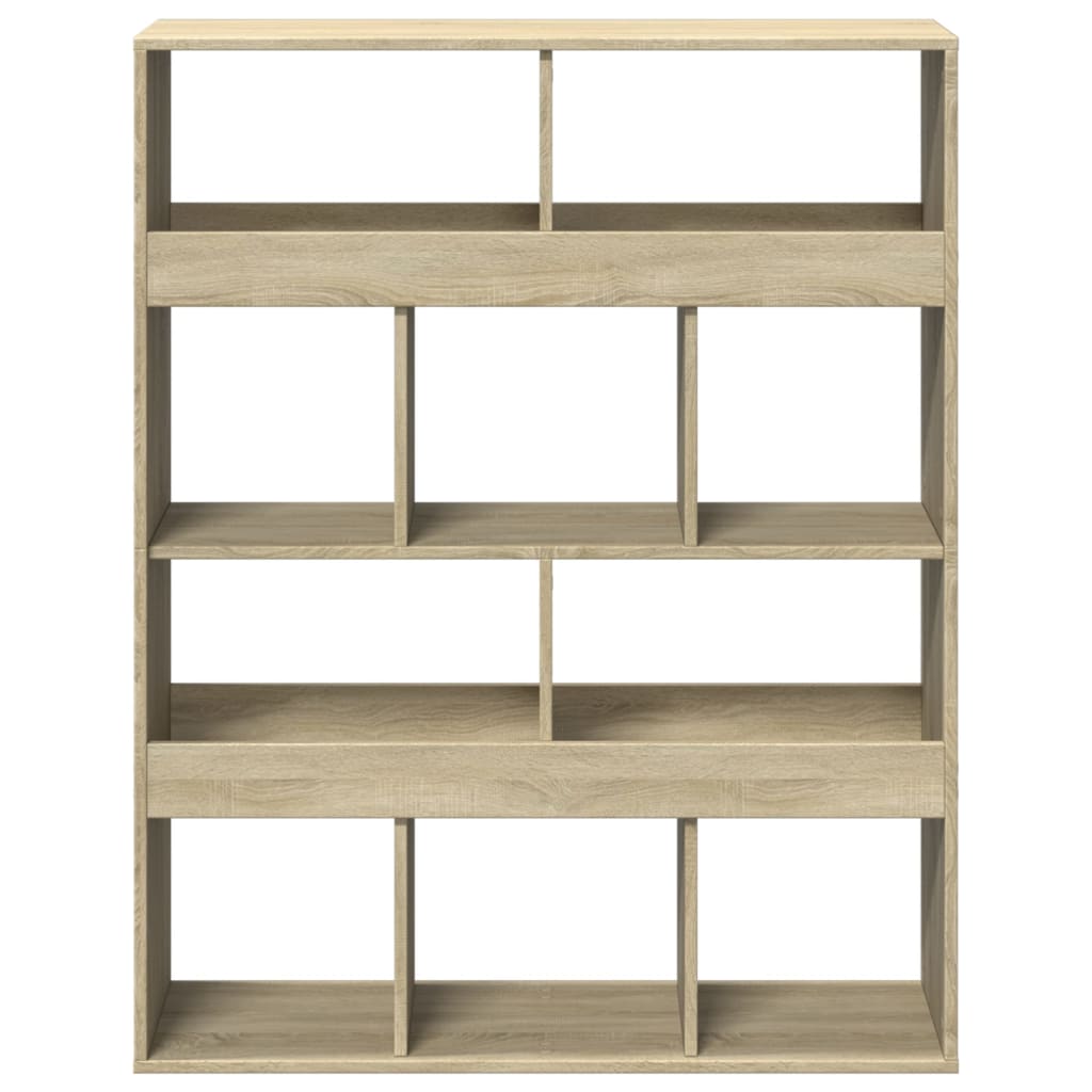vidaXL Bücherregal Sonoma-Eiche 100x33x125,5 cm Holzwerkstoff