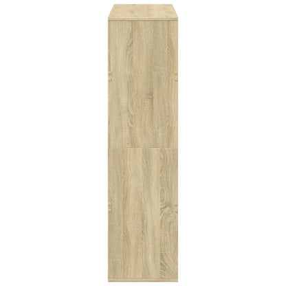 vidaXL Bücherregal Sonoma-Eiche 100x33x125,5 cm Holzwerkstoff