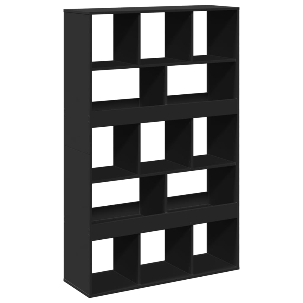 vidaXL Bücherregal Schwarz 100x33x156,5 cm Holzwerkstoff