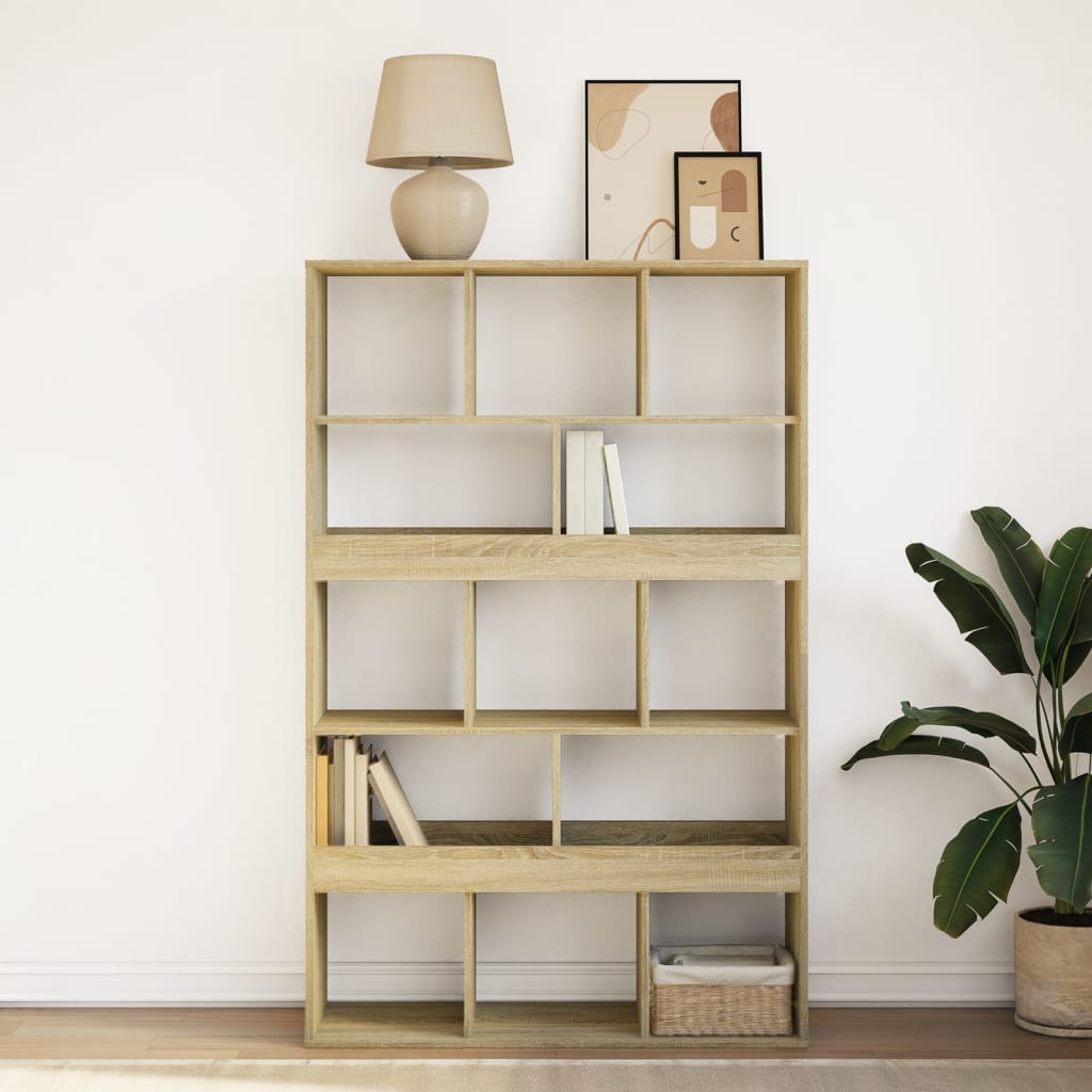 vidaXL Bücherregal Sonoma-Eiche 100x33x156,5 cm Holzwerkstoff