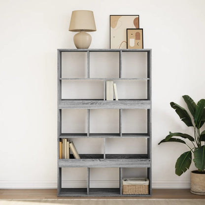 vidaXL Bücherregal Grau Sonoma 100x33x156,5 cm Holzwerkstoff