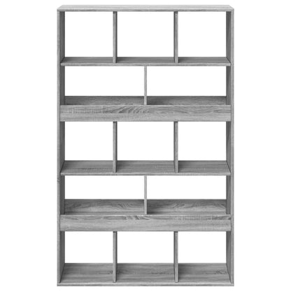 vidaXL Bücherregal Grau Sonoma 100x33x156,5 cm Holzwerkstoff