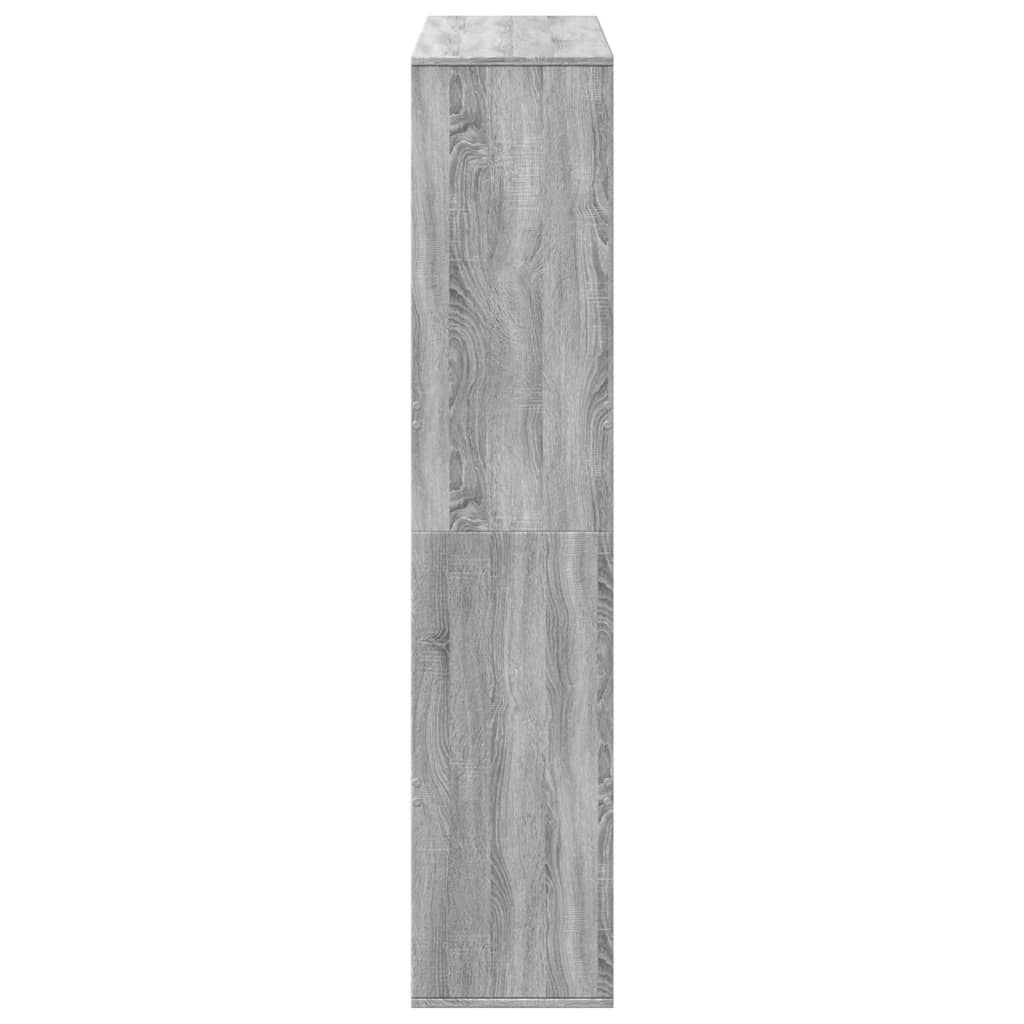 vidaXL Bücherregal Grau Sonoma 100x33x156,5 cm Holzwerkstoff
