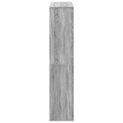 vidaXL Bücherregal Grau Sonoma 100x33x156,5 cm Holzwerkstoff