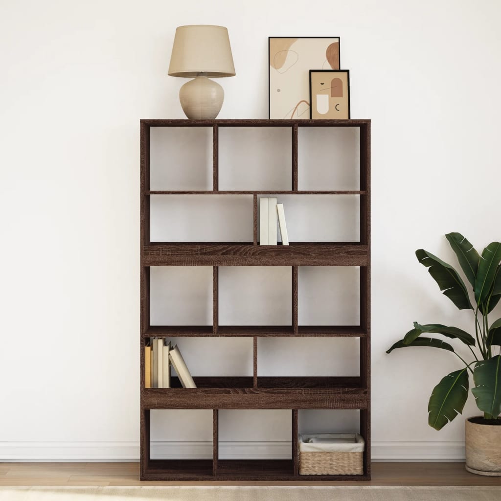 vidaXL Bücherregal Braun Eichen-Optik 100x33x156,5 cm Holzwerkstoff