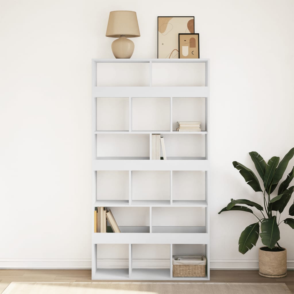 vidaXL Bibliothèque Blanc 100x33x187,5 cm Bois d'ingénierie