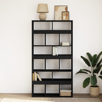vidaXL Bücherregal Schwarz 100x33x187,5 cm Holzwerkstoff