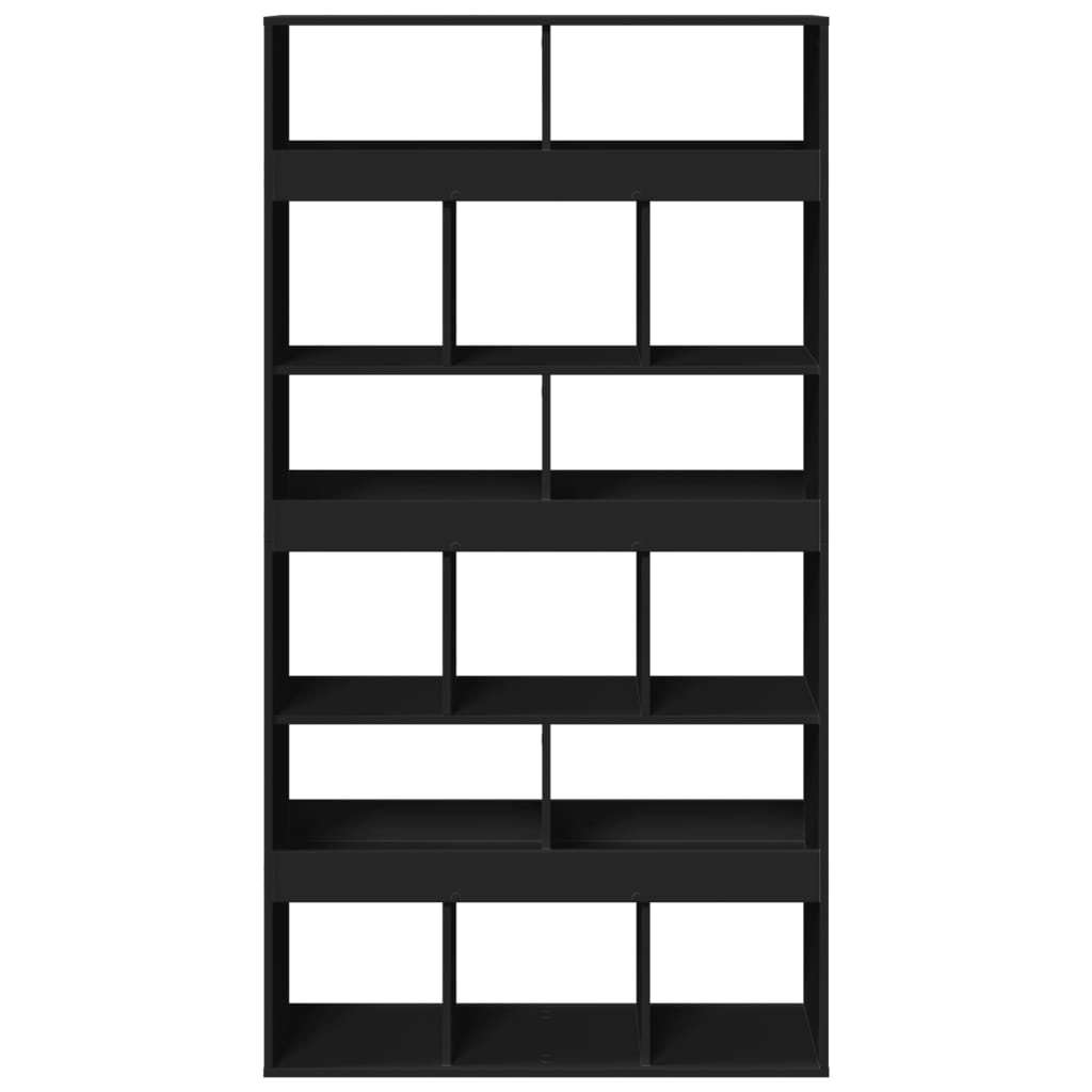vidaXL Bücherregal Schwarz 100x33x187,5 cm Holzwerkstoff