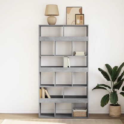vidaXL Bücherregal Betongrau 100x33x187,5 cm Holzwerkstoff
