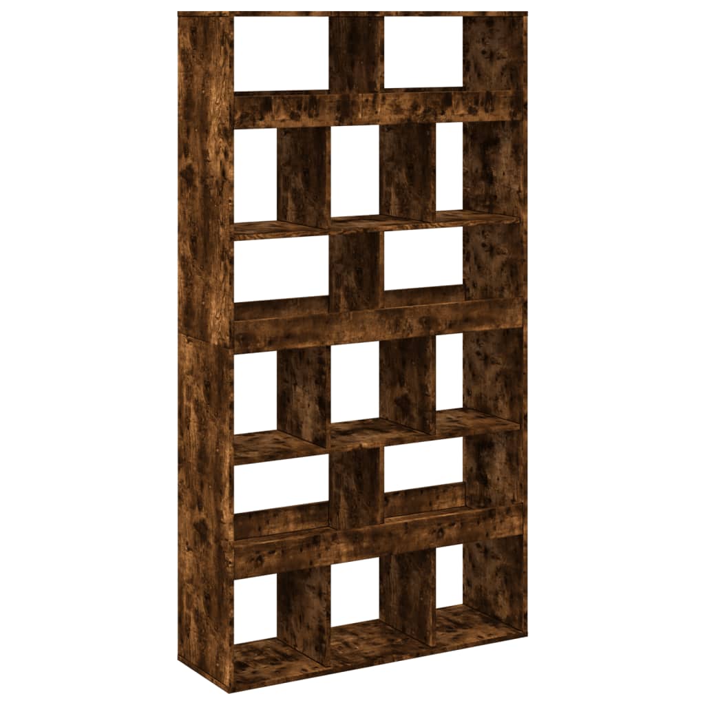 vidaXL Bibliothèque chêne fumé 100x33x187,5 cm Bois d'ingénierie
