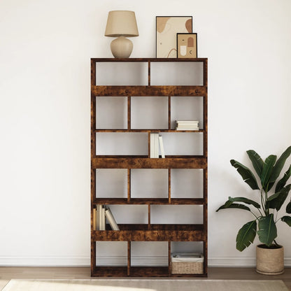 vidaXL Bibliothèque chêne fumé 100x33x187,5 cm Bois d'ingénierie