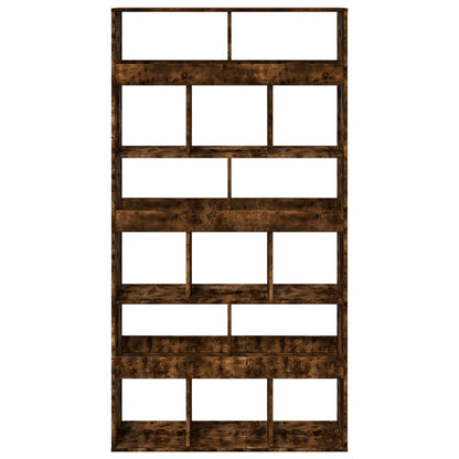 vidaXL Bibliothèque chêne fumé 100x33x187,5 cm Bois d'ingénierie