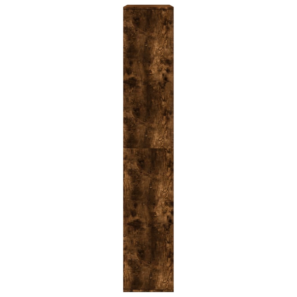 vidaXL Bibliothèque chêne fumé 100x33x187,5 cm Bois d'ingénierie