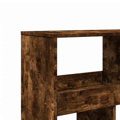 vidaXL Bibliothèque chêne fumé 100x33x187,5 cm Bois d'ingénierie