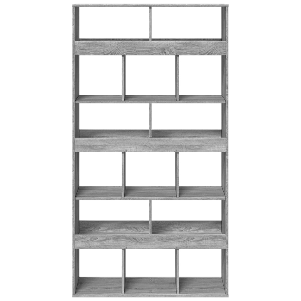 vidaXL Bibliothèque gris Sonoma 100x33x187,5 cm en bois d'ingénierie