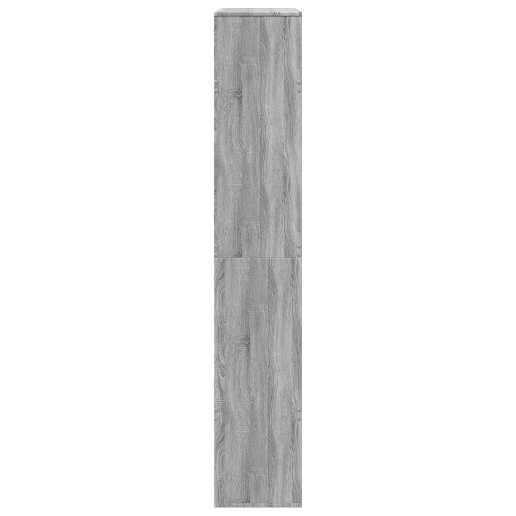 vidaXL Bibliothèque gris Sonoma 100x33x187,5 cm en bois d'ingénierie