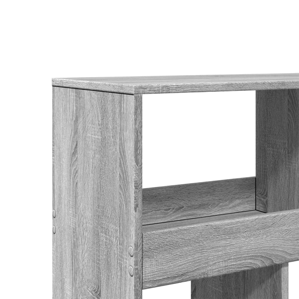 vidaXL Bibliothèque gris Sonoma 100x33x187,5 cm en bois d'ingénierie