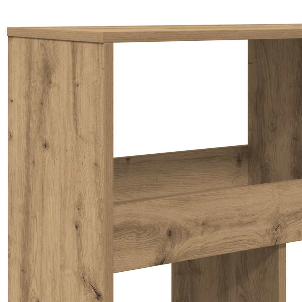 vidaXL Bibliothèque Chêne artisan 100x33x187,5 cm Bois d'ingénierie