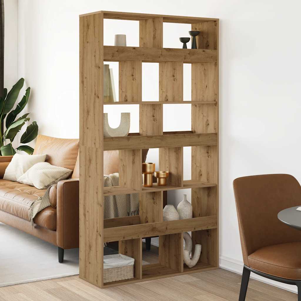 vidaXL Bibliothèque Chêne artisan 100x33x187,5 cm Bois d'ingénierie