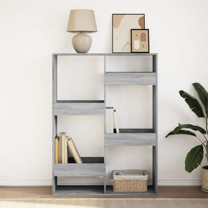 vidaXL Bücherregal Grau Sonoma 100x33x135 cm Holzwerkstoff