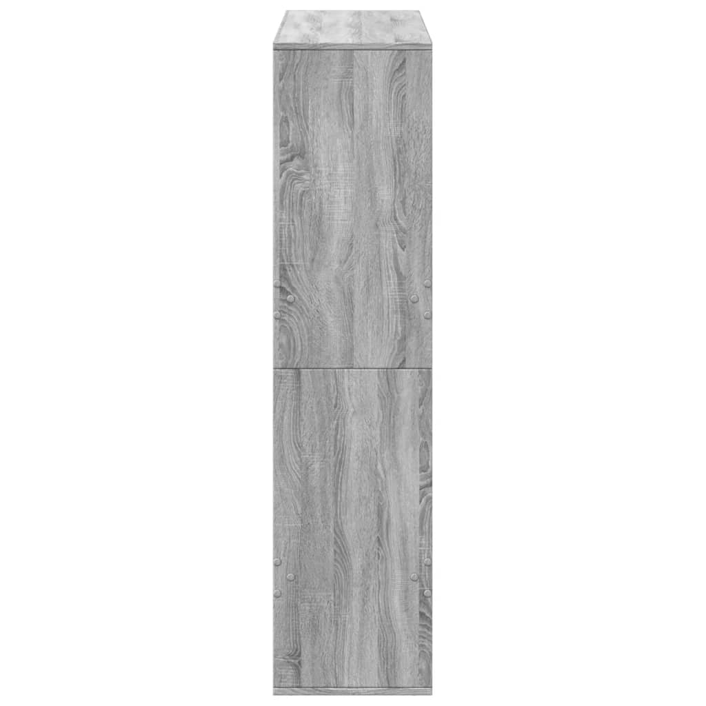 vidaXL Bücherregal Grau Sonoma 100x33x135 cm Holzwerkstoff