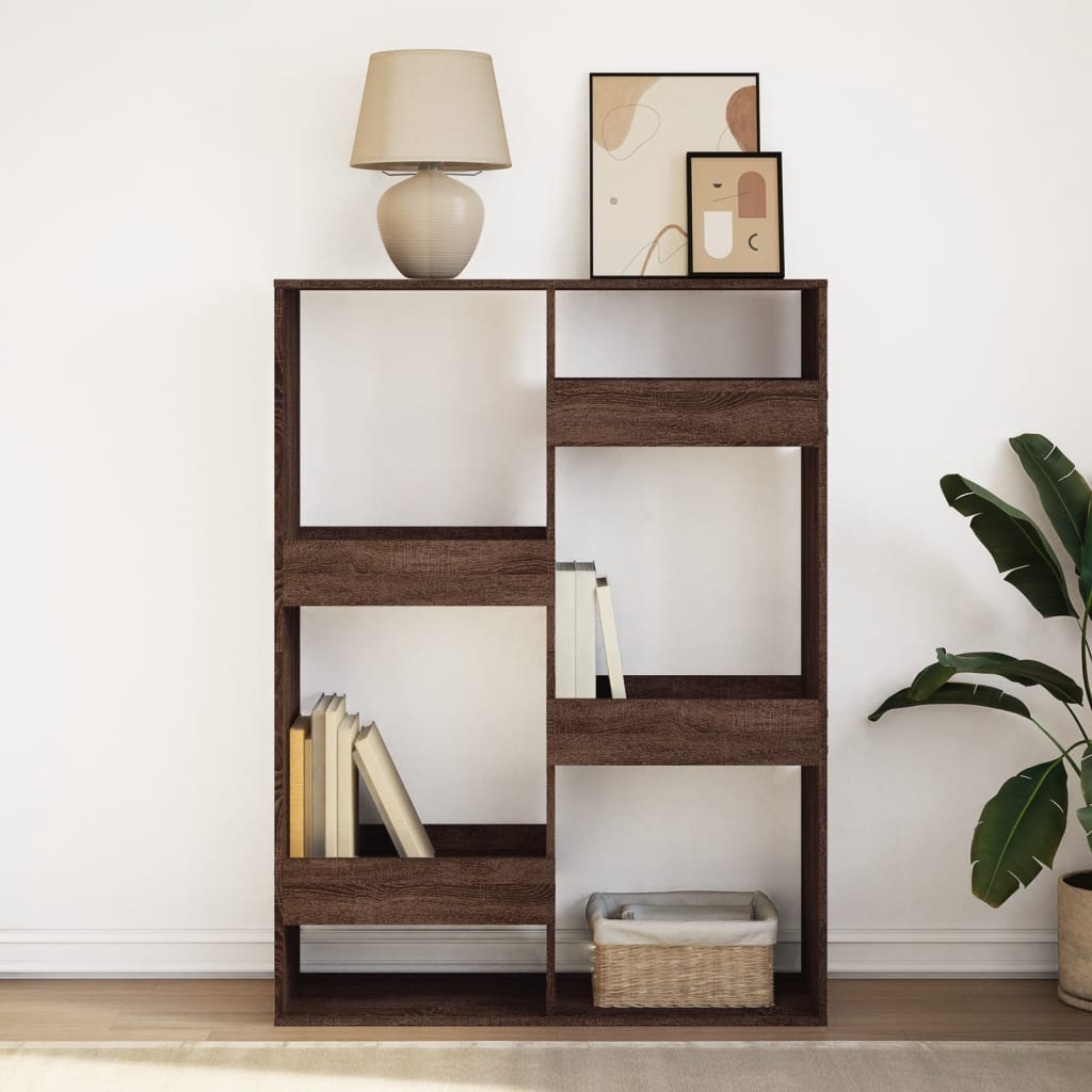 vidaXL Bücherregal Braun Eichen-Optik 100x33x135 cm Holzwerkstoff