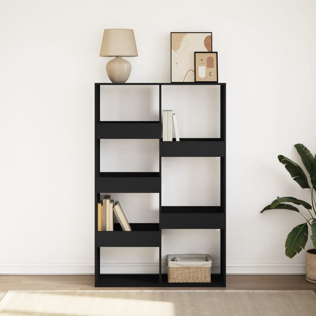 vidaXL Bibliothèque noire 100x33x155,5 cm bois d'ingénierie